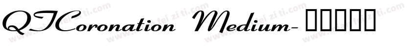 QTCoronation Medium字体转换
